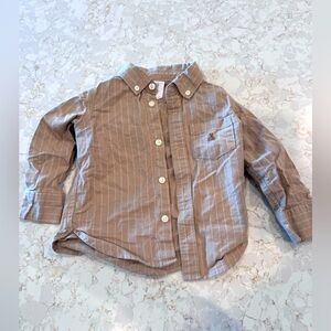 Gap, 2T Brown Striped Kids Shirt
